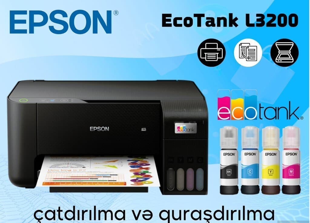 Epson L3200 Çoxfunksiyalı Printer