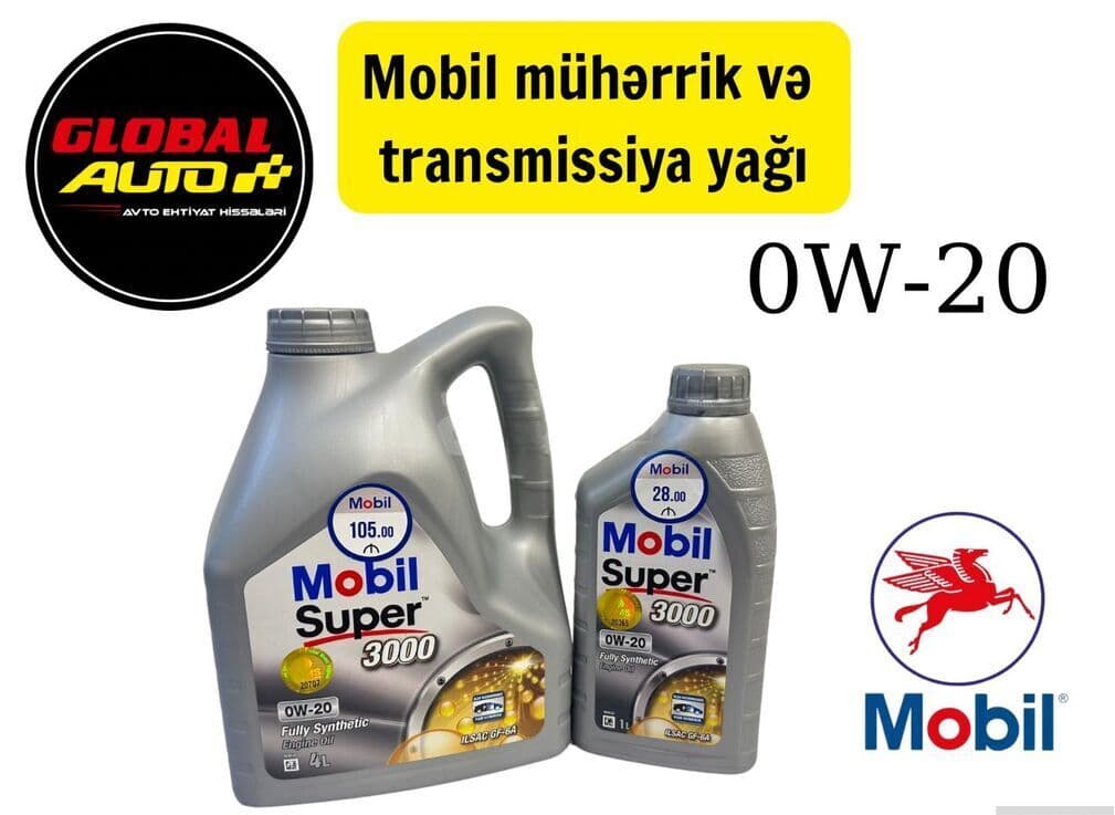 Mühərrik yağı Mobil 1 0W-20
