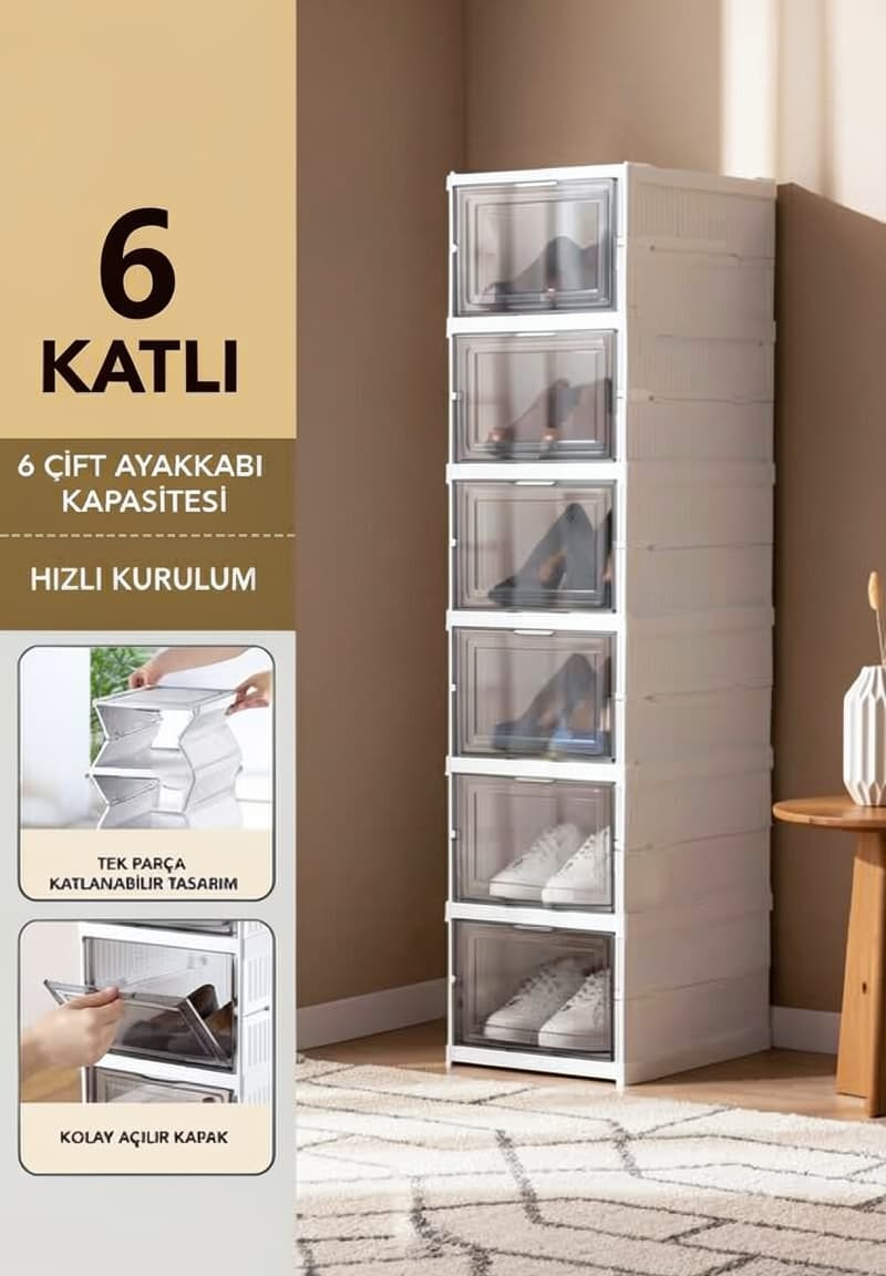 Ayaqqabılıq 6 hissəli