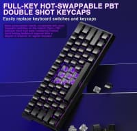 Klaviatura Aula Win60HE Black 60% Magnetic — şəkil 5