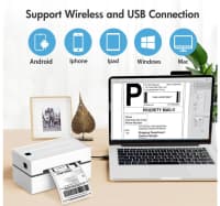 Daşınabilən termal label printer Bluetooth/USB — şəkil 9