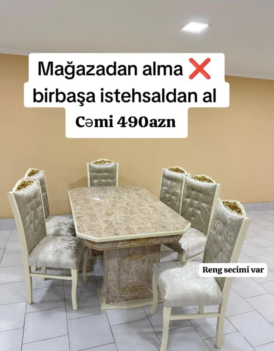 Masa-stul dəsti, Qarışıq rəng