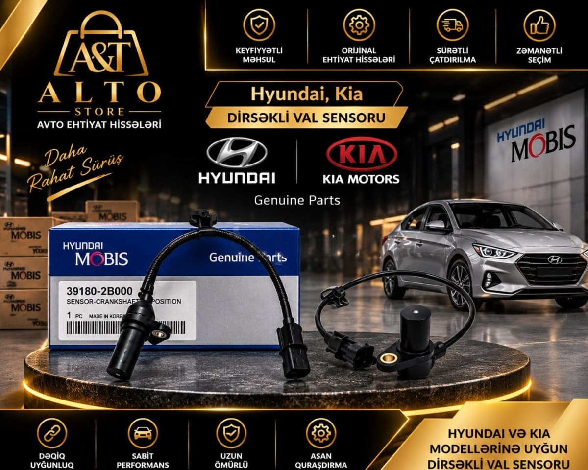 Dirsəkli val sensoru Hyundai və Kia 39180-2b000