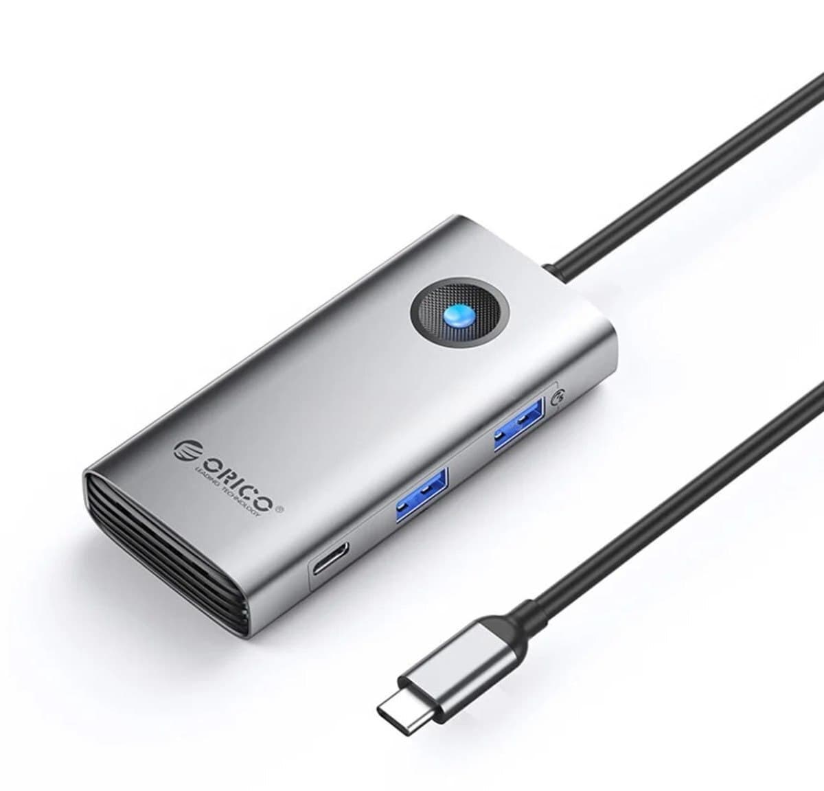 USB Hub Orico PW11-6PCR-SV-EP 6-in-1 Silver