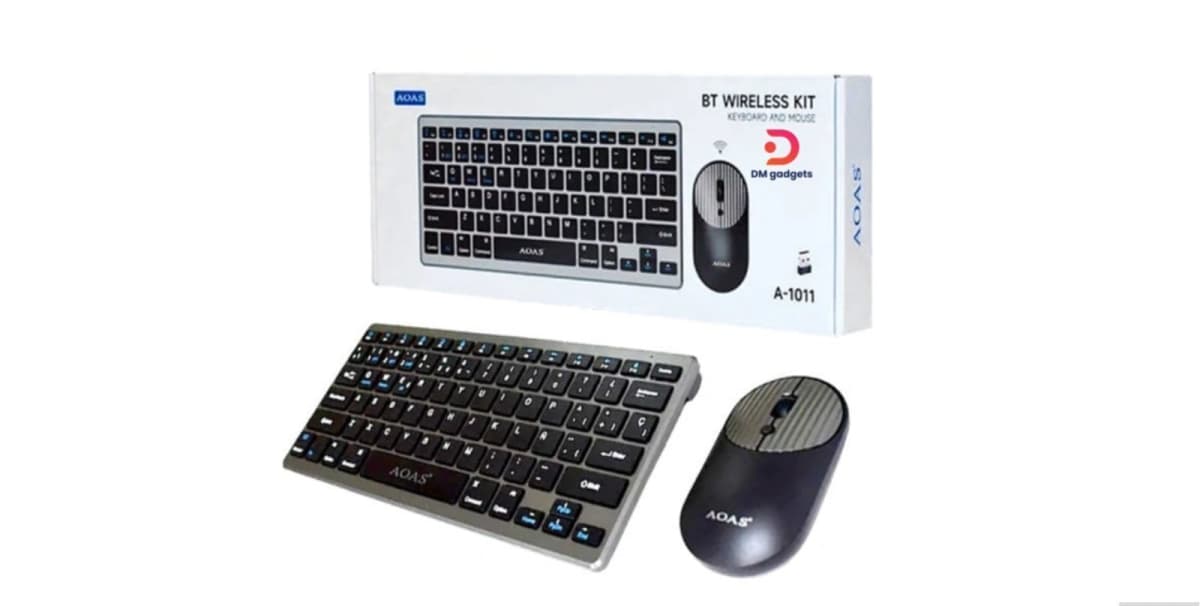 AOAS A-1011 Simsiz Bluetooth Klaviatura və Siçan Dəsti