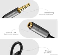 Qızılı rəng data kabel, Audio splitter — şəkil 5