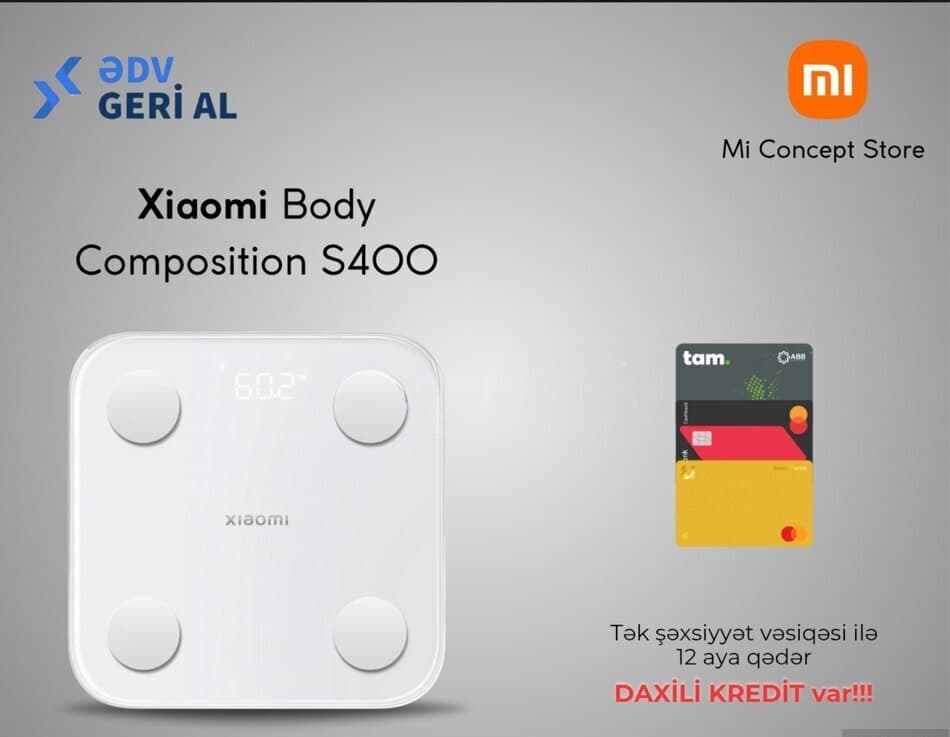 Ağıllı tərəzi Xiaomi Body Composition Scale S400