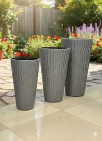 Fiberglass dibçəklər, yüngül və davamlı bitki qabları — şəkil 25