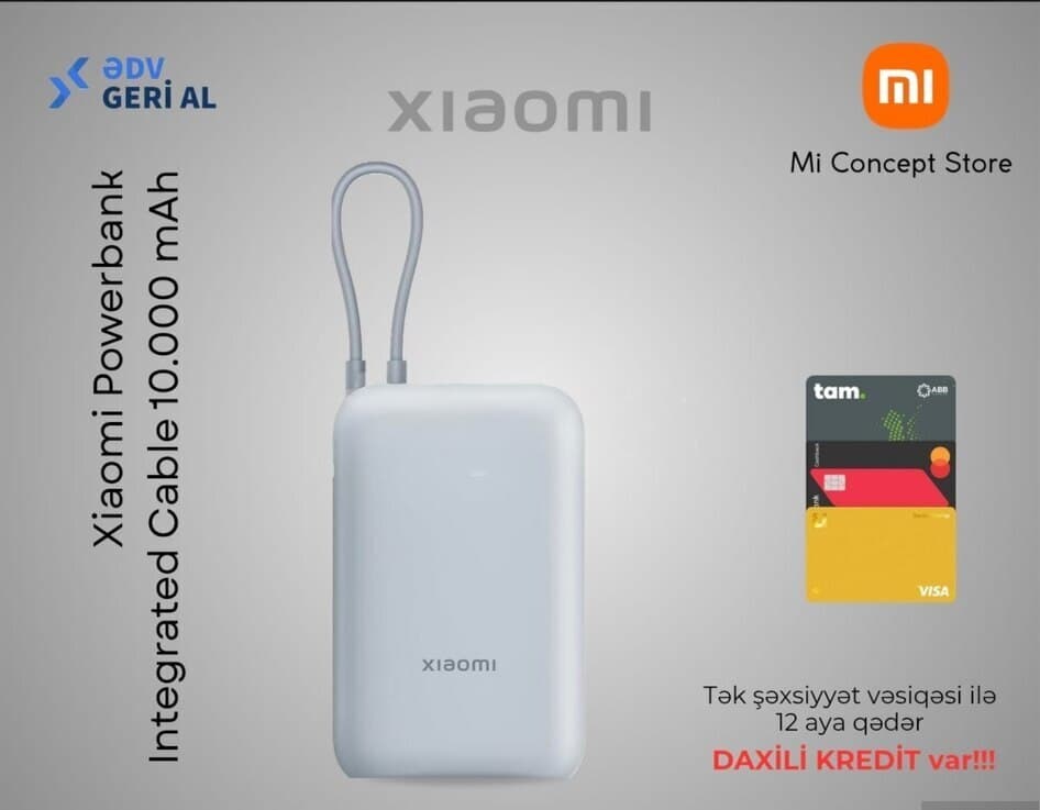 10,000 mAh powerbank, Mavi rəng