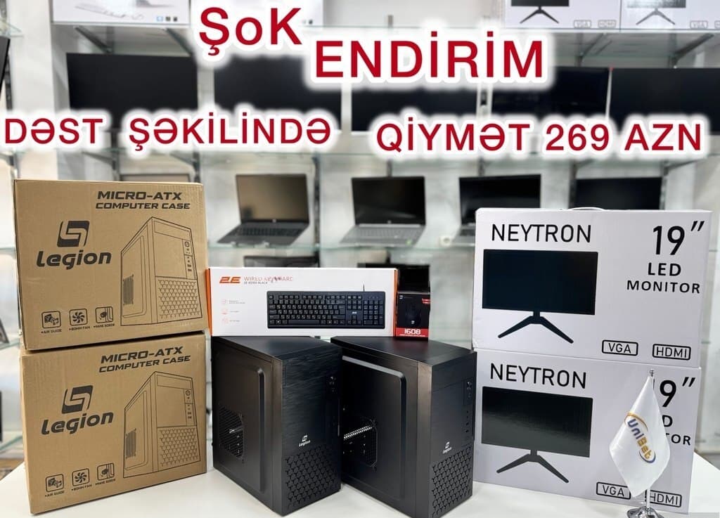Legion Masaüstü Kompüter Dəsti (i3, 8GB RAM, 240GB SSD)