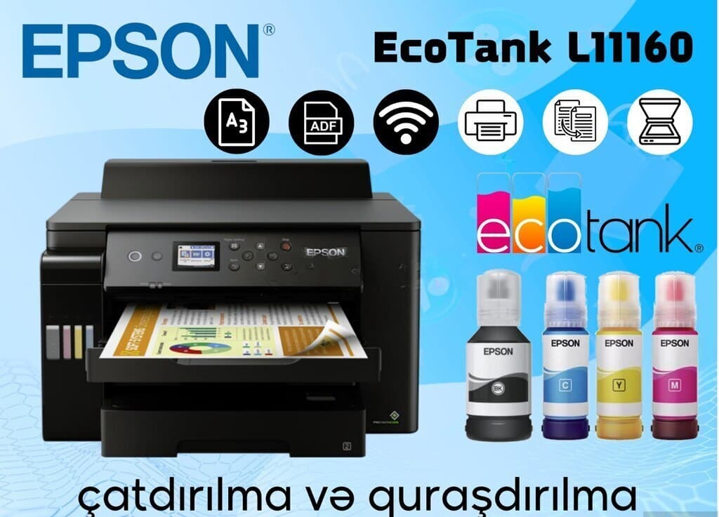 Epson L11160 A3+ Rəngli Printer