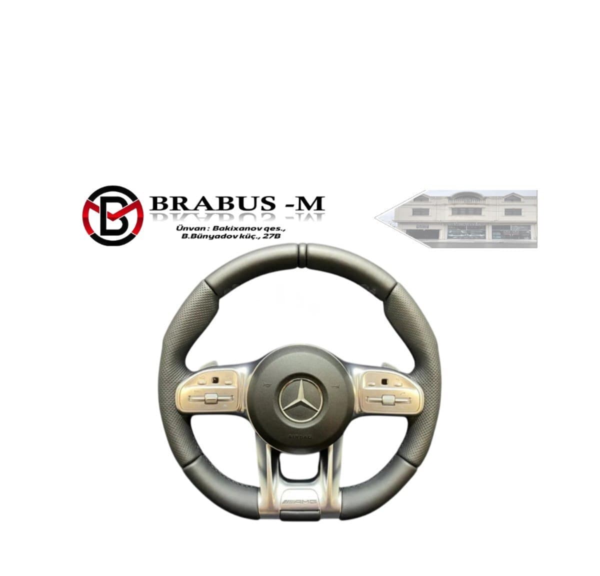Sükan Mercedes W205, W213, W117 qəhvəyi