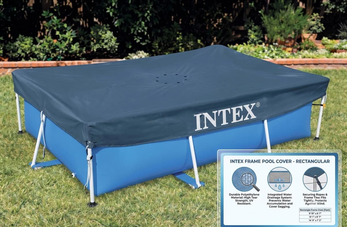 Intex 28036 Düzbucaqlı Hovuz Üst Örtüyü (2.60x1.60m)