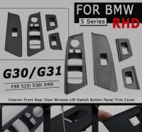 Şüşə qaldıran düymə üzlüyü BMW 3, 5 seriya G20, G30, F80, F90 — şəkil 2