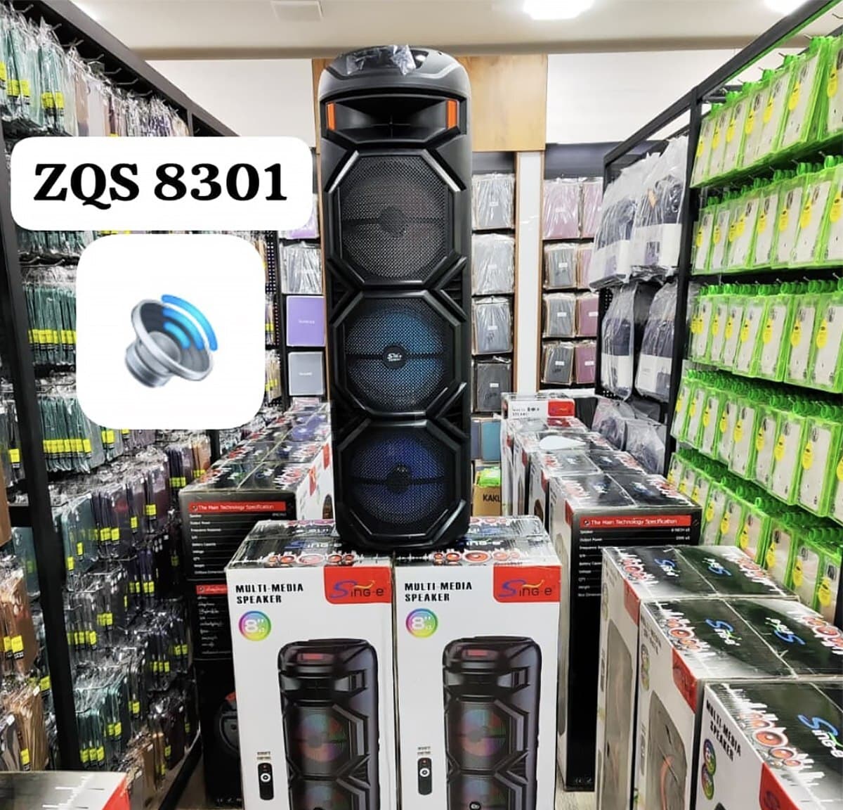 ZQS 8301 Simsiz Bluetooth Dinamik və Sabvufer