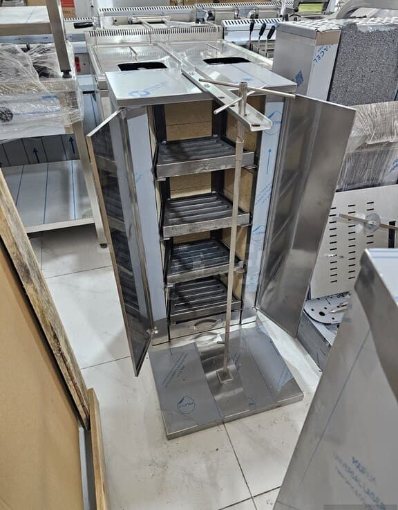 4 Pilləli Köz Dönər Aparatı 97x66x46 sm