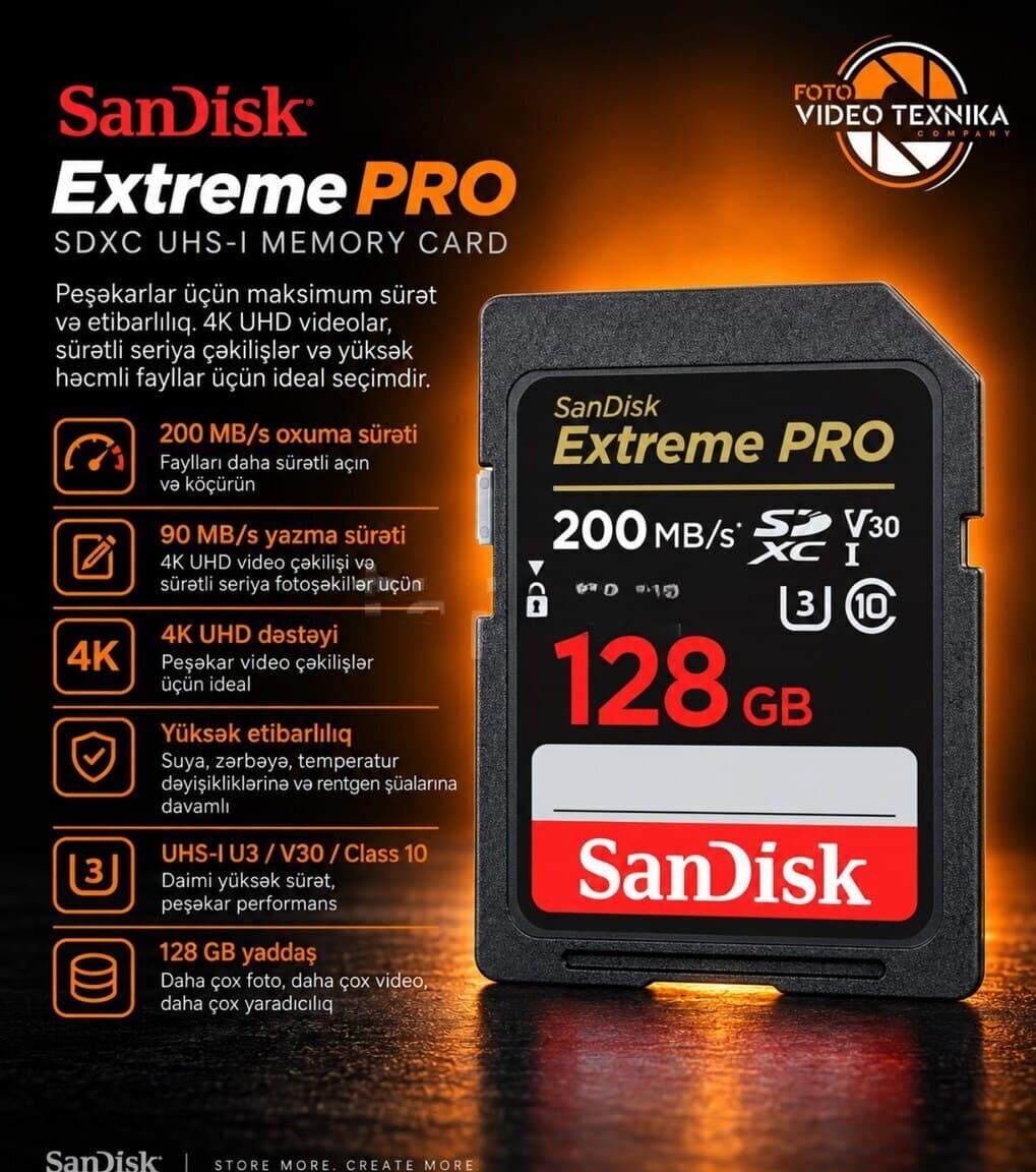 128 GB yaddaş kartı