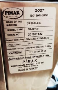Pimak 15 Litrli Peraşki və Kartof Fri Aparatı — şəkil 5