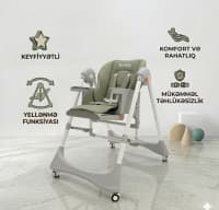 Uniseks uşaq yemək oturacağı, Yaşıl rəng — şəkil 7