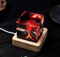 İşıqlı Vulkan Dekorativ Suveniri — şəkil 1