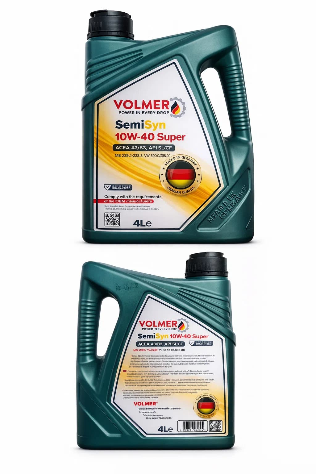 Volmer SemiSyn 10W-40 Super Motor Yağı, 4L