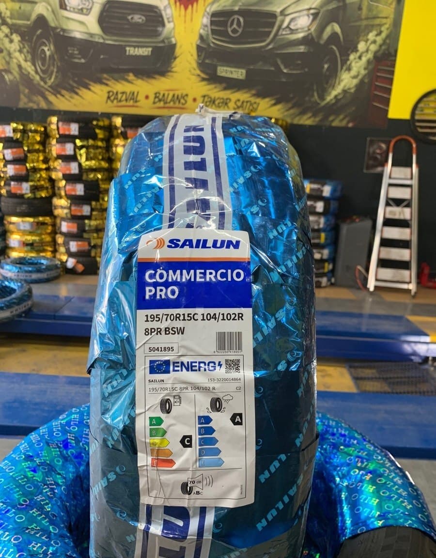 Avtomobil şini Sailun 195/70R15C