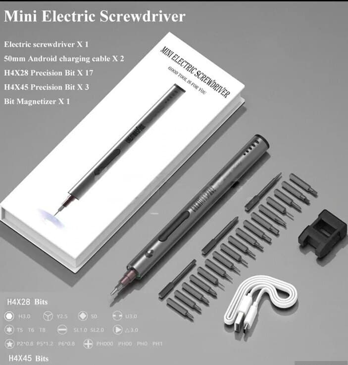 Mini elektrikli drel qələm dəsti