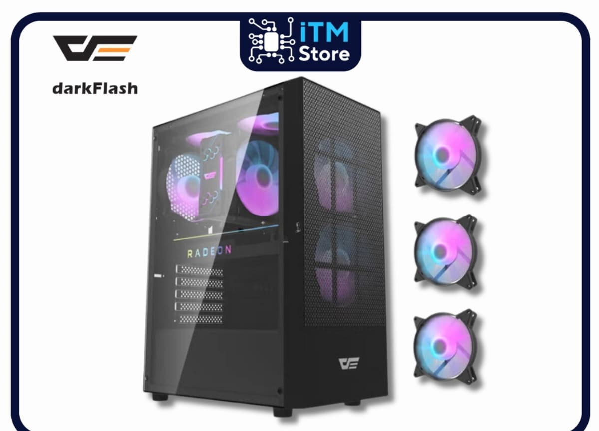 Kompüter korpusu Aigo Darkflash A290 Black ATX