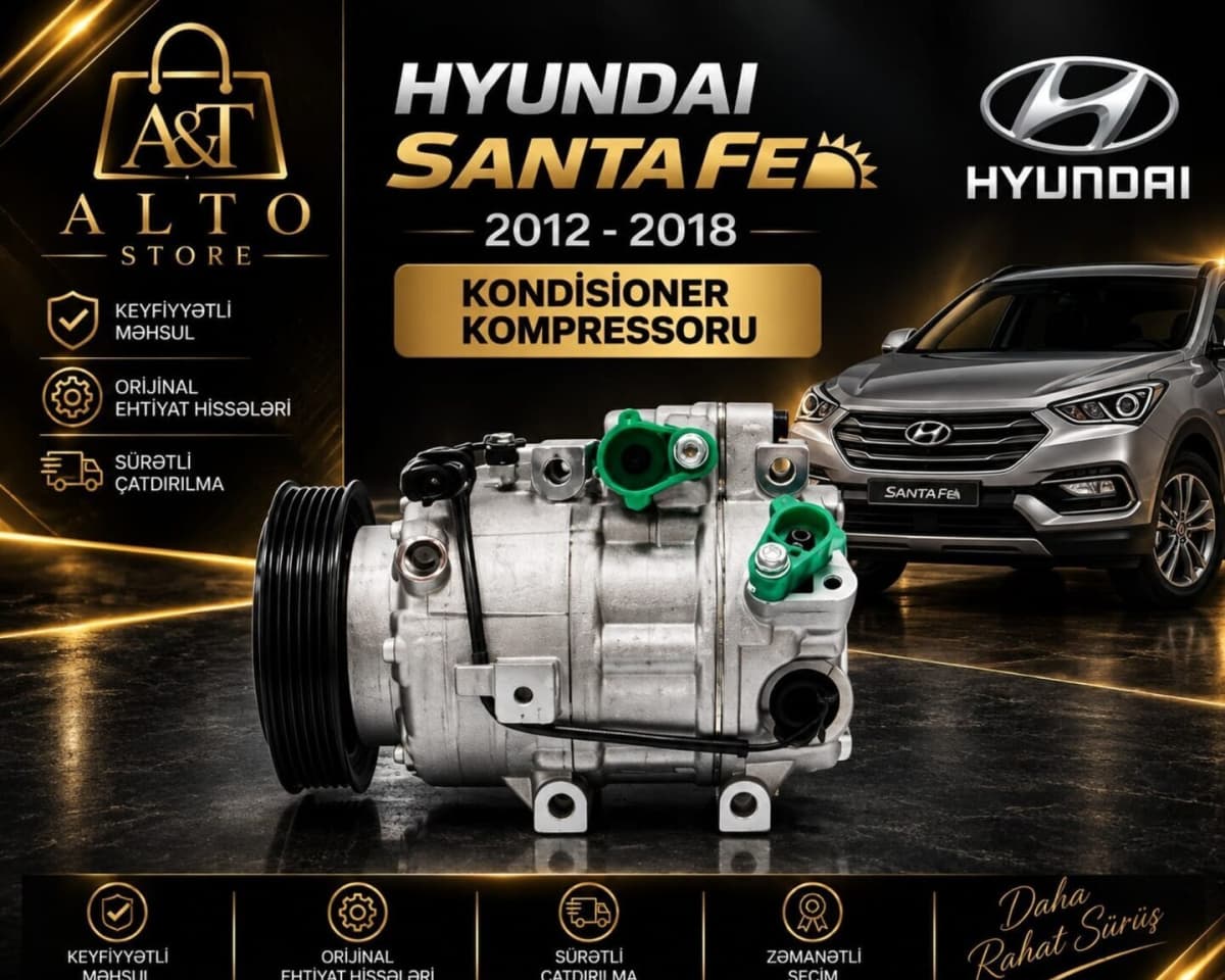 Kondisioner kompressoru Hyundai Santa Fe 2012–2018
