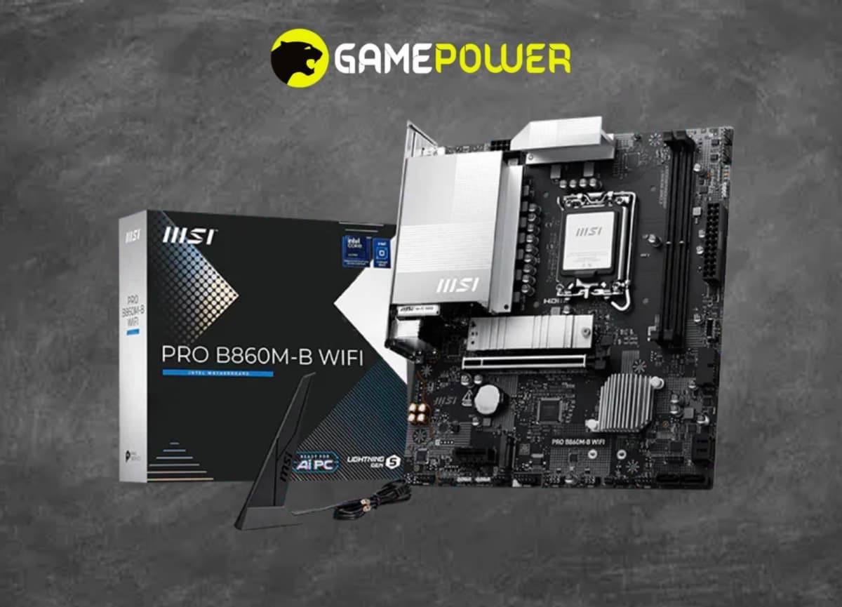 MSI PRO B860M-B Wi-Fi 7 DDR5 LGA1851 Ana Plata