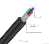 Audio kabel Qgeem 2RCA to 3.5mm AUX 1.5m — şəkil 4