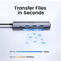USB-C Hub Adapter Ugreen 5-in-1 CM478 — şəkil 9