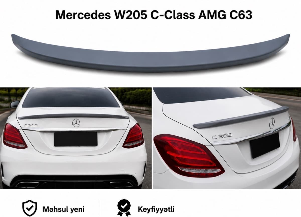 Arxa baqaj spoyleri Mercedes W205 C300