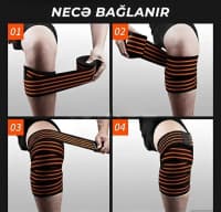 YC7003 Tənzimlənən İdman Diz Bandajı — şəkil 8