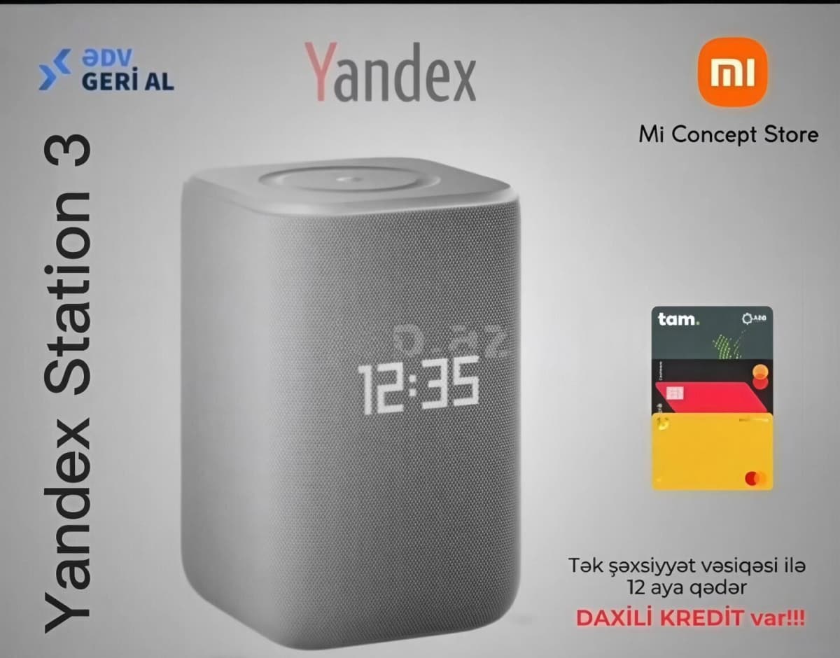 Ağıllı dinamik Yandex Station 3 Gray