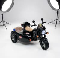 Uşaq elektromotosikleti 2 nəfərlik lyulkali premium model — şəkil 3