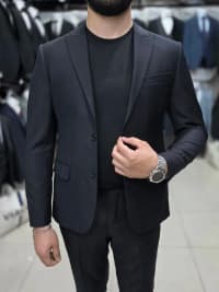 Kişi kostyumu, Qara rəng, Standart ölçü — şəkil 5