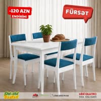 Masa-stul dəsti, Ağ rəng — şəkil 1