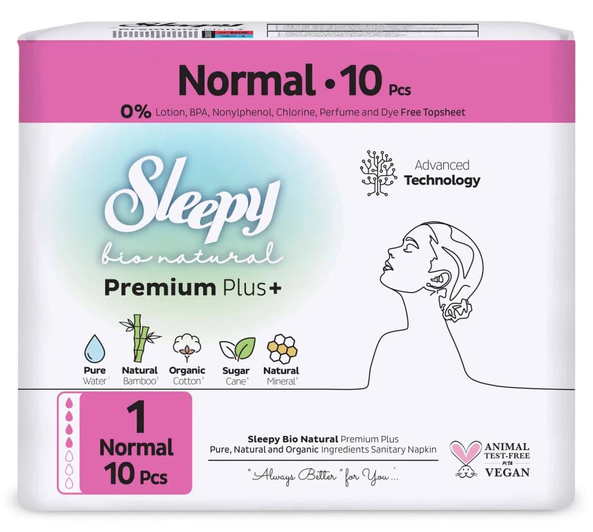 Sleepy Bio Natural Premium+ Uroloji Bez 10 ədəd