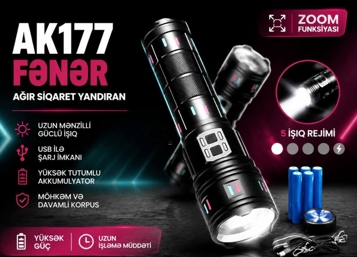 Fənər AK177 güclü LED