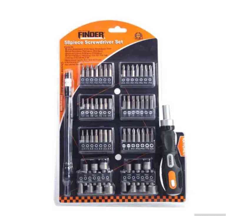 Tornavida dəsti Finder 58pcs