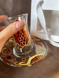 Fincan-stəkan Şüşə material — şəkil 2