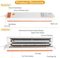 Vakuum paketləyici Freshpack Pro-BT — şəkil 5