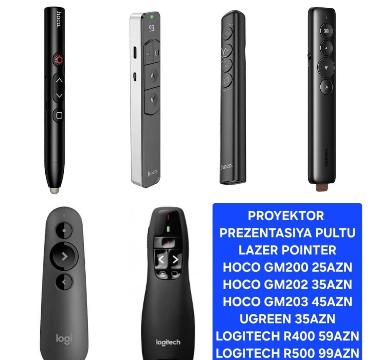 Proyektor üçün Lazer Pointer və Prezentasiya Pultları