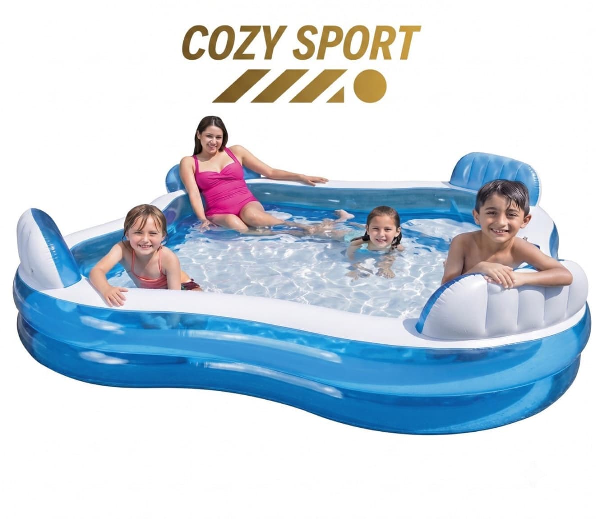 Intex 56475 Şişmə Ailə Hovuzu 229x229x66 sm