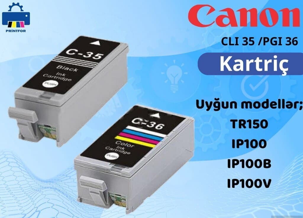 Canon CLI-36 / PGI-35 Kartricləri