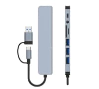 Type-C Hub 8in1 multiport adapter — şəkil 3