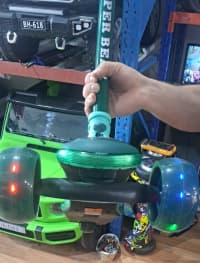 Uniseks uşaq skuteri, Elektrik skuter, Qara rəng — şəkil 10