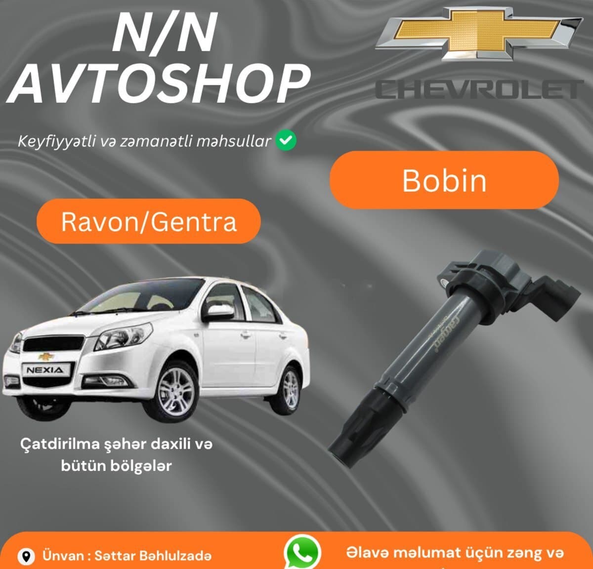 Alovlanma bobini Ravon Gentra