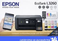 Epson L3260 Wi-Fi Rəngli Printer — şəkil 1